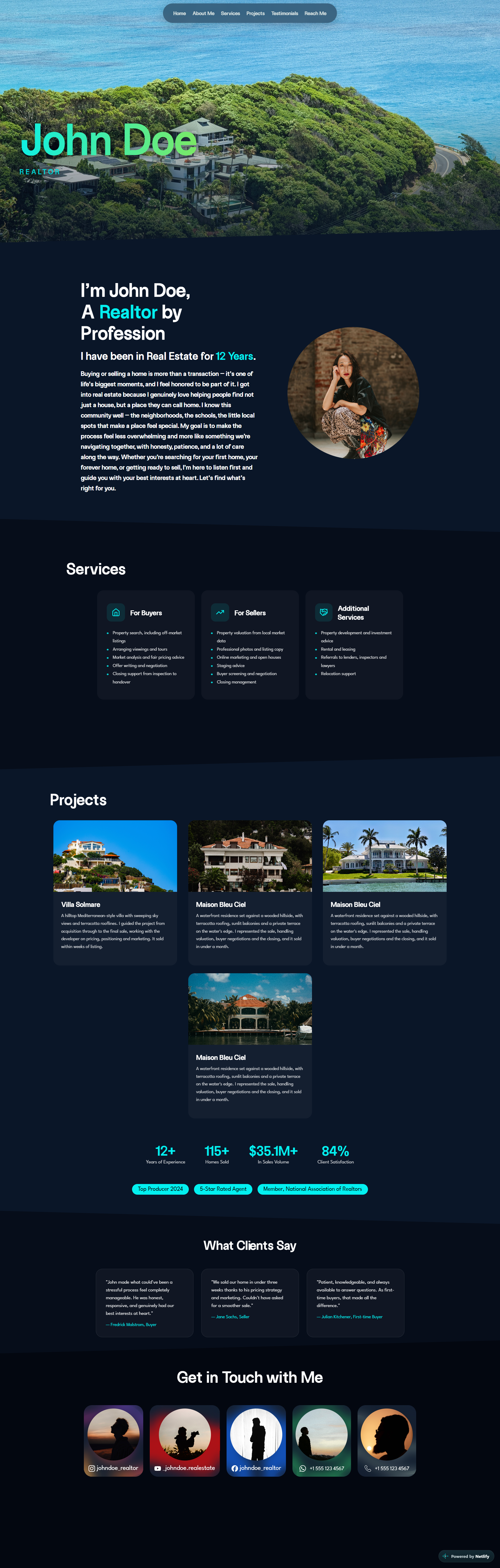 Preview of a Masterdom website template